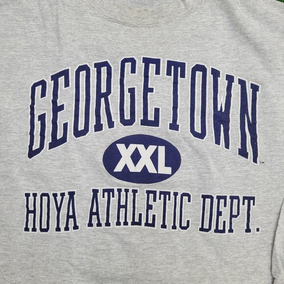 Vintage Georgetown Hoyas Sweatshirt Womens Large 22x23 Gray - Picture 10 of 15